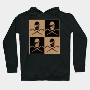 Skull and Bones (black gold) Hoodie